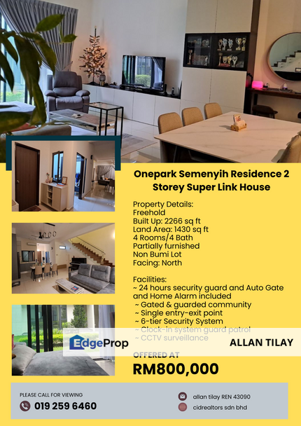 Onepark Semenyih Residence 2 Storey Link House, Selangor, Semenyih