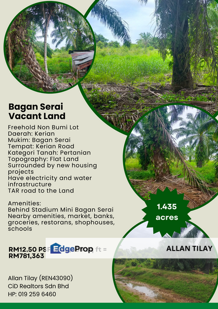 Bagan Serai Vacant Agricultural Land, Perak, Kerian