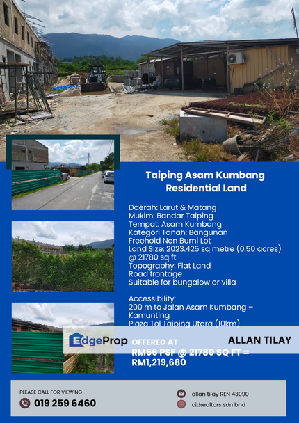 Taiping Asam Kumbang Residential Land, Perak, Taiping