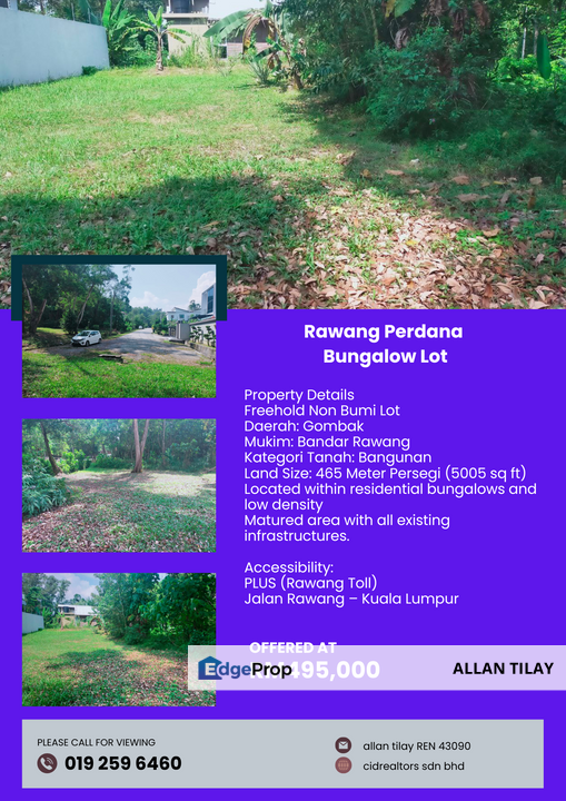Rawang Perdana Bungalow Lot, Selangor, Rawang