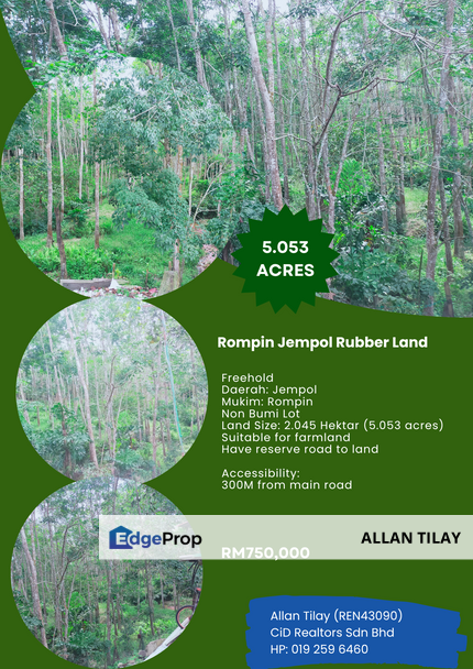 Rompin Jempol Rubber Land, Negeri Sembilan, Jempol