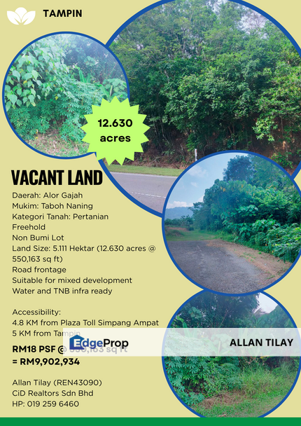 Tampin Vacant Land, Negeri Sembilan, Tampin