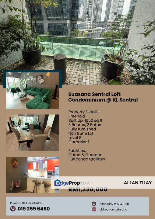 Suasana Sentral Loft Condominium @ KL Sentral, Kuala Lumpur, KL Sentral
