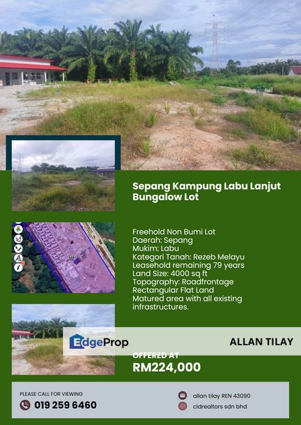 Sepang Kampung Labu Lanjut Bungalow Lot, Selangor, Sepang