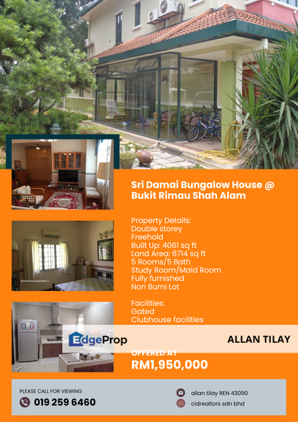 Sri Damai Bungalow House @ Bukit Rimau Shah Alam, Selangor, Shah Alam