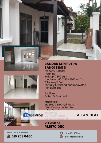 Bandar Seri Putra Bangi Semi D, Selangor, Bangi