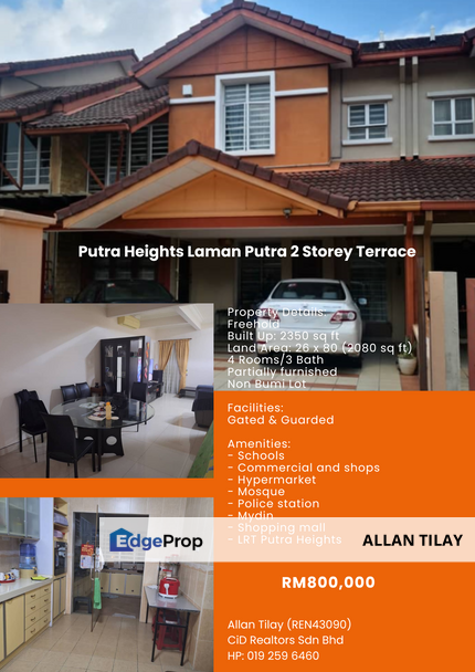 Putra Heights Laman Putra 2 Storey Terrace, Selangor, Putra Heights