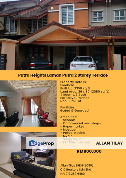 Putra Heights Laman Putra 2 Storey Terrace, Selangor, Putra Heights