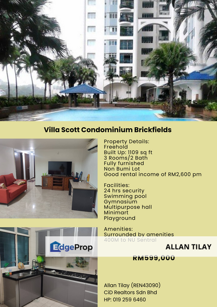 Villa Scott Condominium Brickfields, Kuala Lumpur, Brickfields