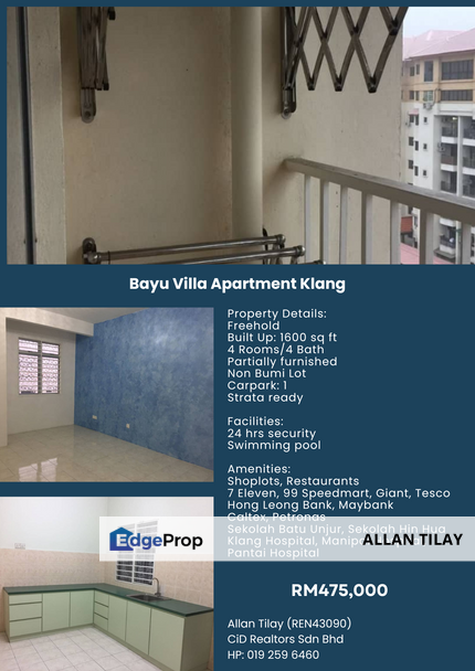 Bayu Villa Apartment Klang, Selangor, Klang