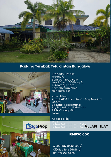 Padang Tembak Teluk Intan Bungalow , Perak, Teluk Intan