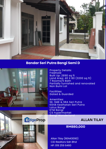 Bandar Seri Putra Bangi Semi D, Selangor, Bangi