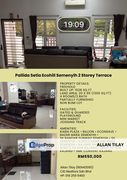 Pallida Setia Ecohill Semenyih 2 Storey Terrace, Selangor, Semenyih
