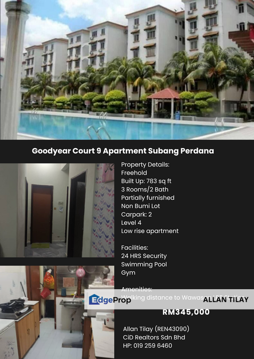 Goodyear Court 9 Apartment Subang Perdana, Selangor, USJ