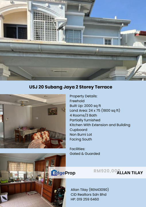 USJ 20 Subang Jaya 2 Storey Terrace, Selangor, USJ