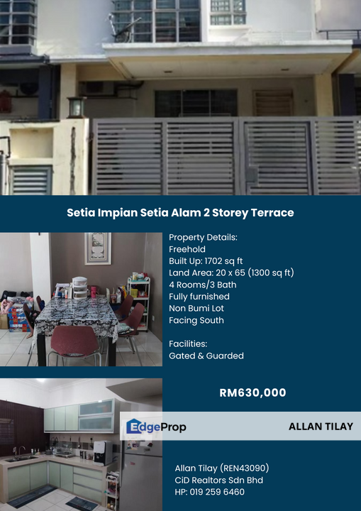 Setia Impian 3 Setia Alam 2 Storey Terrace, Selangor, Setia Alam/Alam Nusantara