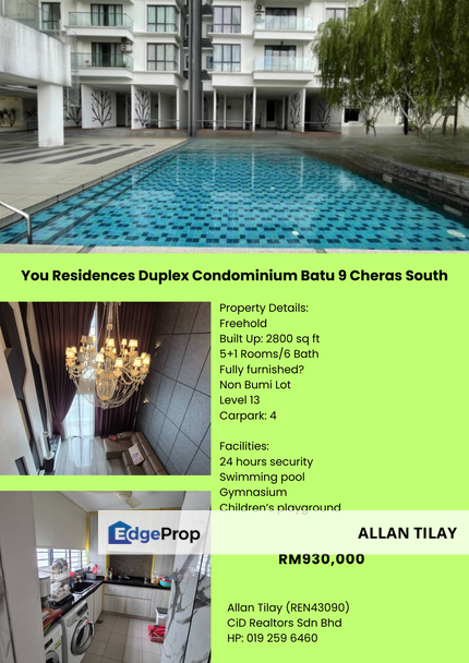 You Residences Duplex Condominium Batu 9 Cheras South, Selangor, Batu 9th Cheras