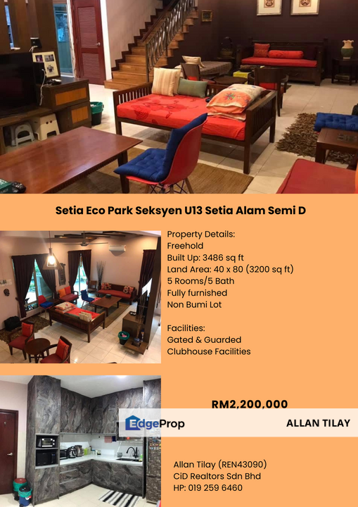 Setia Eco Park Seksyen U13 Setia Alam Semi D, Selangor, Setia Alam/Alam Nusantara