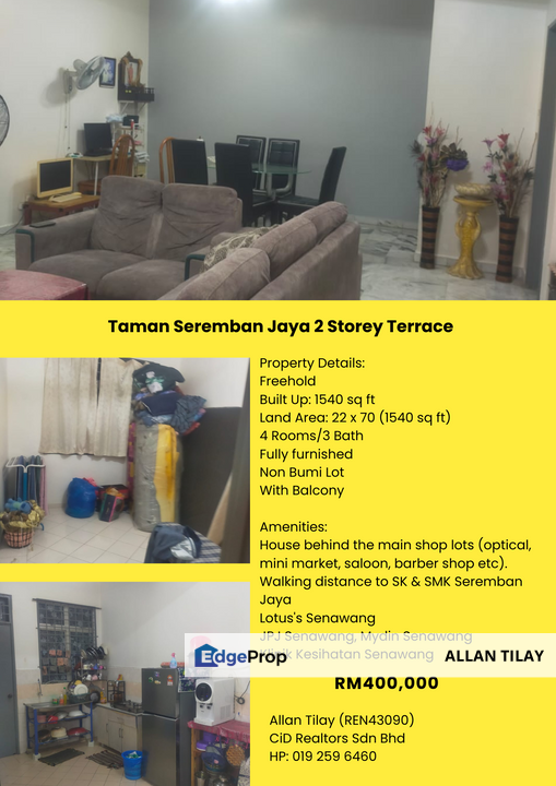 Taman Seremban Jaya 2 Storey Terrace, Negeri Sembilan, Seremban