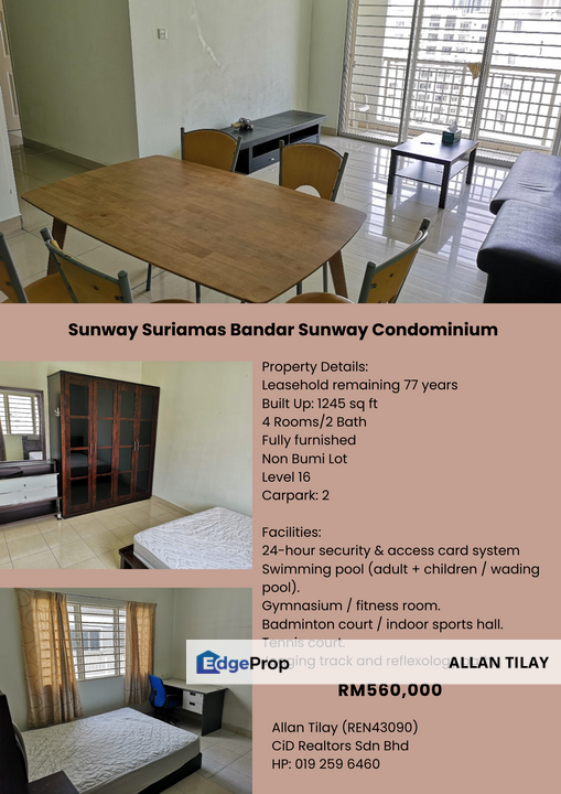 Sunway Suriamas Bandar Sunway Condominium, Selangor, Bandar Sunway