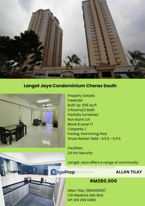 Langat Jaya Condominium Cheras South, Selangor, Batu 9th Cheras
