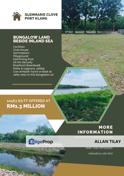 Pelabuhan Klang Glenmarie Cove Bungalow Land, Selangor, Port Klang