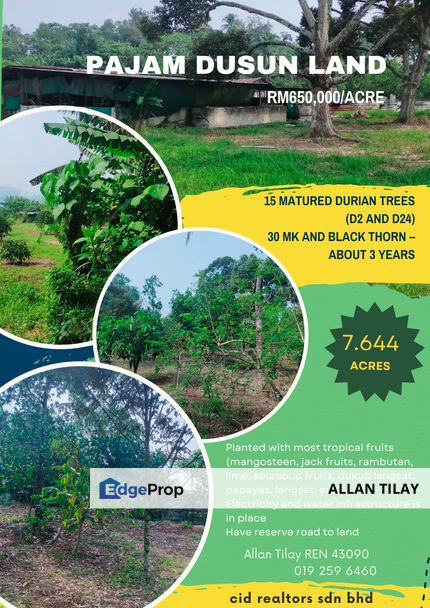 Pajam Orchard Land, Negeri Sembilan, Seremban