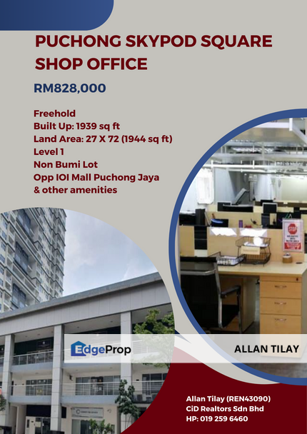 Puchong Skypod Square Shop Office, Selangor, Puchong