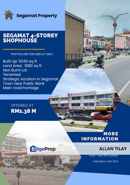 Segamat 3-Storey Shophouse, Johor, Segamat