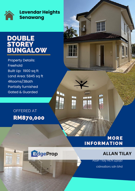 Senawang Lavender Heights Double Storey Bungalow, Negeri Sembilan, Seremban