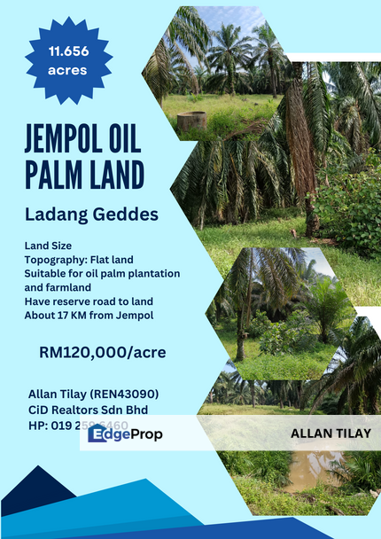 Bandar Seri Jempol Ladang Geddes Oil Palm Land, Negeri Sembilan, Jempol