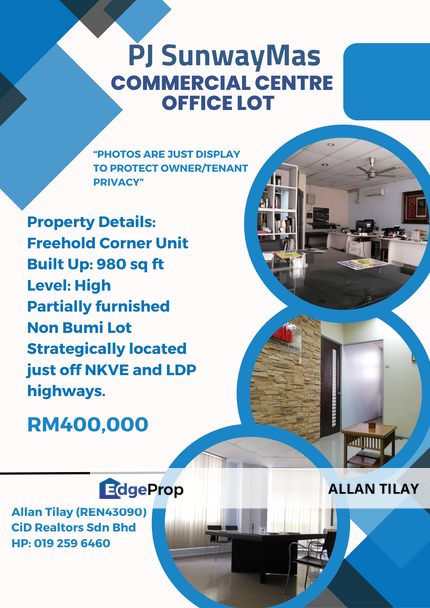 PJ SunwayMas Commercial Centre Office Lot, Selangor, Petaling Jaya