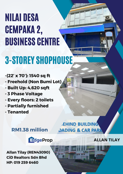 Nilai Desa Cempaka 2 Three Storey Shophouse, Negeri Sembilan, Nilai