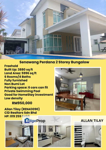 Senawang Perdana 2 Storey Bungalow, Negeri Sembilan, Seremban