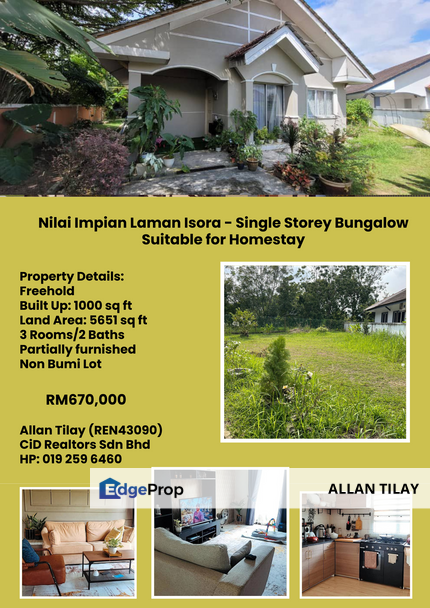 Nilai Impian Laman Isora 1 Storey Bungalow, Negeri Sembilan, Nilai