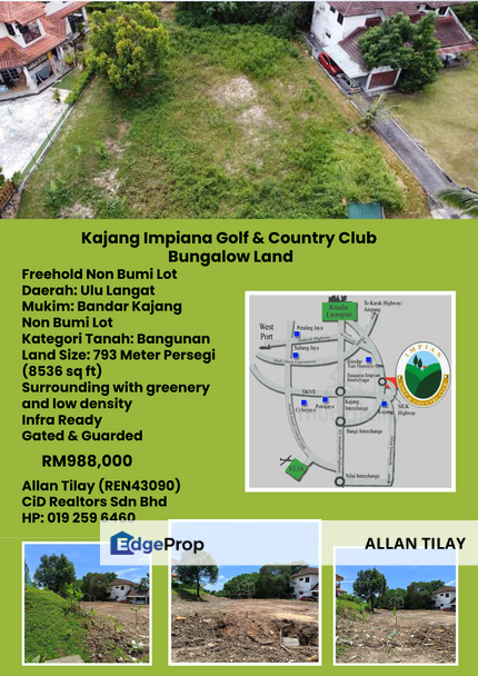 Kajang Impian Golf & Country Club Bungalow Land, Selangor, Kajang