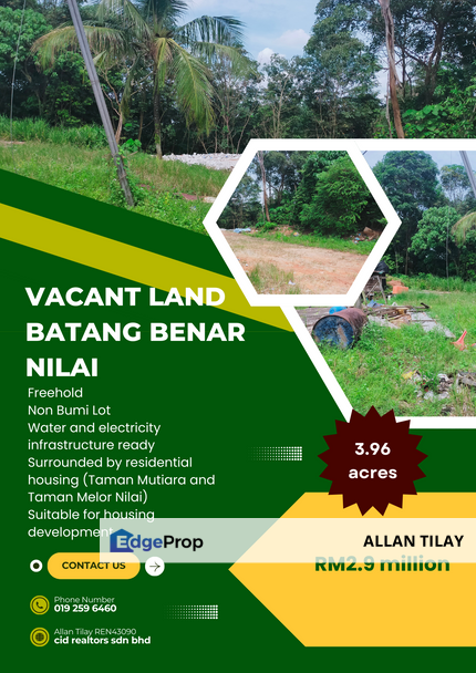 Nilai Batang Benar Vacant Land, Negeri Sembilan, Nilai
