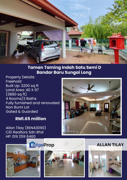 Bandar Baru Sungai Long Taman Taming Indah Satu Semi D, Selangor, Bandar Sungai Long