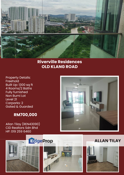 Riverville Residences Old Klang Road , Kuala Lumpur, Jalan Klang Lama (Old Klang Road)