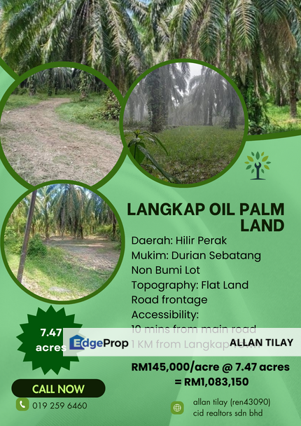 Langkap Oil Palm Land, Perak, Kampong Gajah