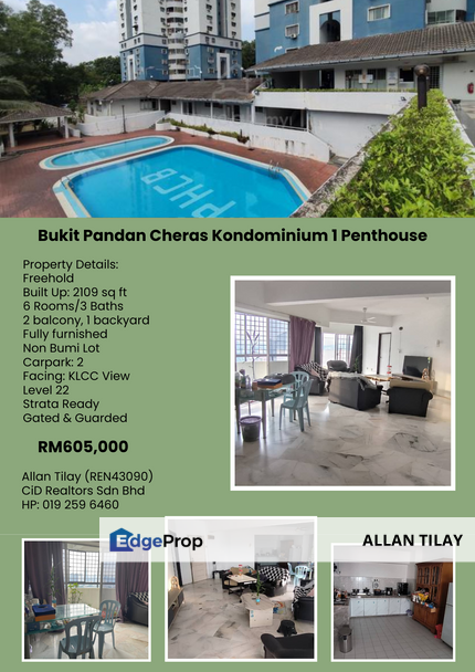 Bukit Pandan Cheras Kondominium 1 Penthouse, Kuala Lumpur, 