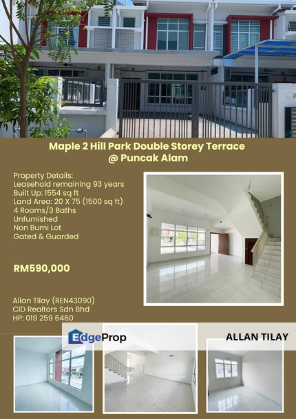 Maple 2 Bandar Hillpark Double Storey Terrace @ Puncak Alam, Selangor, Bandar Puncak Alam