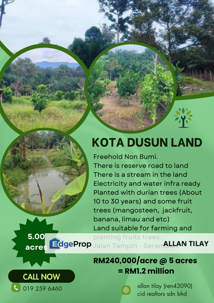 Dusun Land @ Kota Negeri Sembilan, Negeri Sembilan, Kota