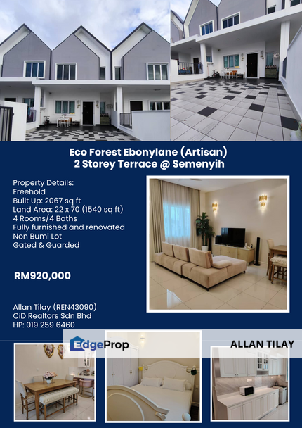 Eco Forest Ebonylane (Artisan) 2 Storey Terrace @ Semenyih, Selangor, Semenyih