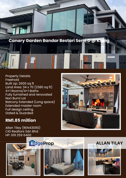 Canary Garden Bandar Bestari Semi D @ Klang, Selangor, Klang