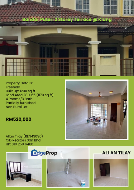 Bandar Puteri 2 Storey Terrace @ Klang, Selangor, Klang