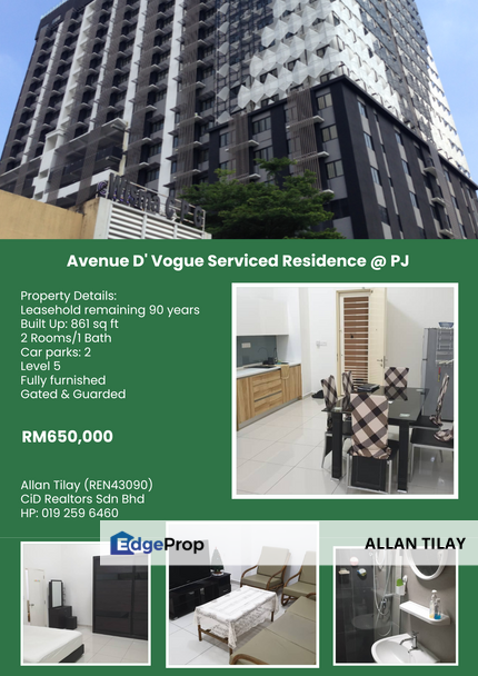 Avenue D' Vogue Serviced Residence @ PJ, Selangor, Petaling Jaya