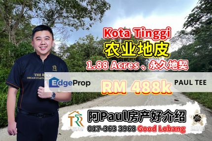 Kota Tinggi 1.88 Acres Agriculture Land For Sale, Johor, Ulu Tiram