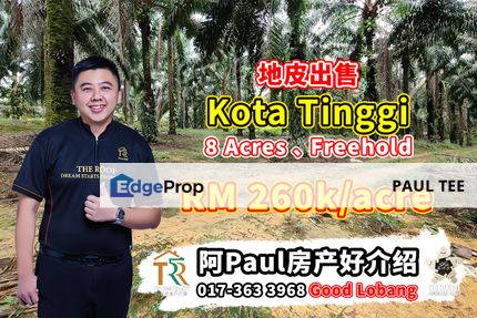 Kota Tinggi Agriculture Land For Sale, Johor, Ulu Tiram