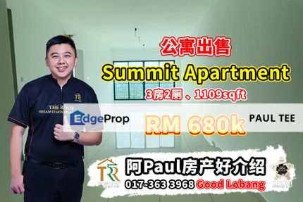 Summit Apartment 3 Bedroom Unit For Sale, Johor, Masai